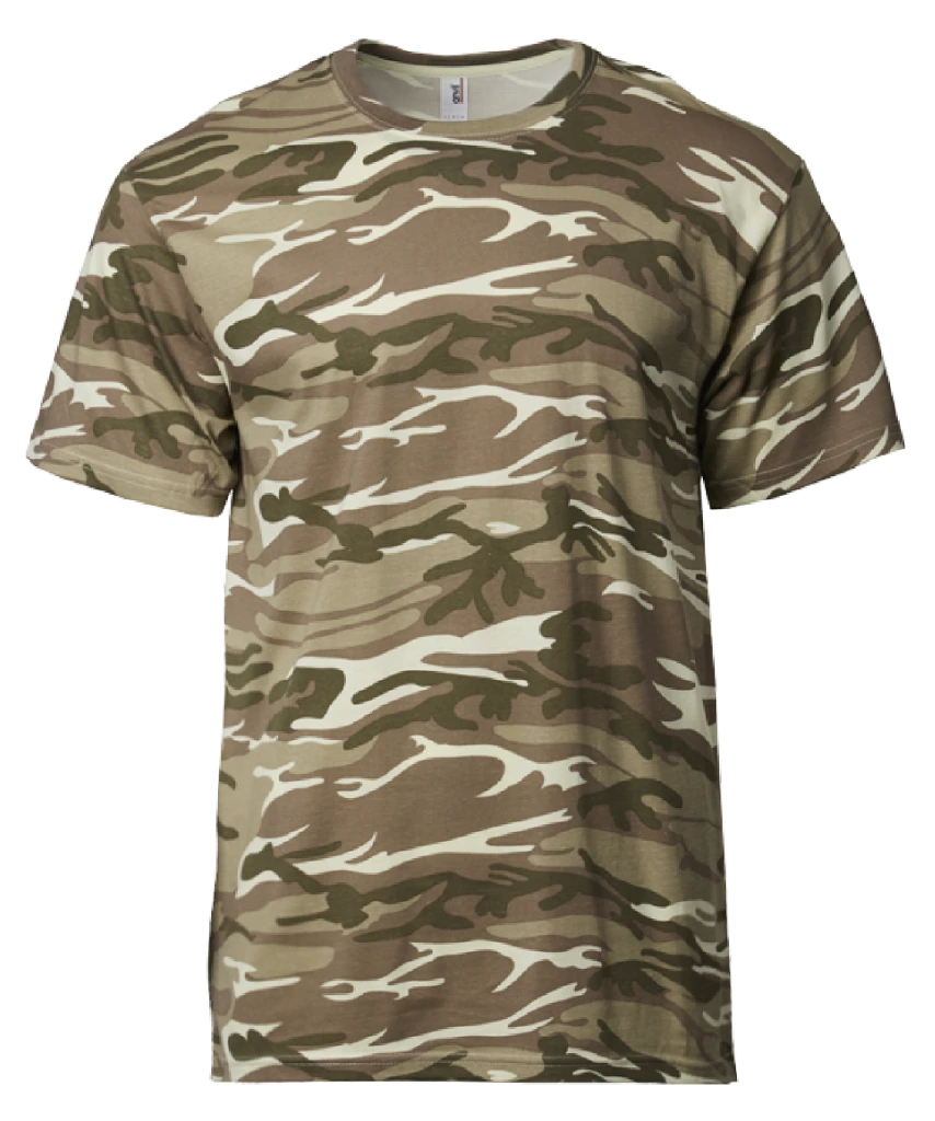 Anvil Midweight Camouflage Tee (939)